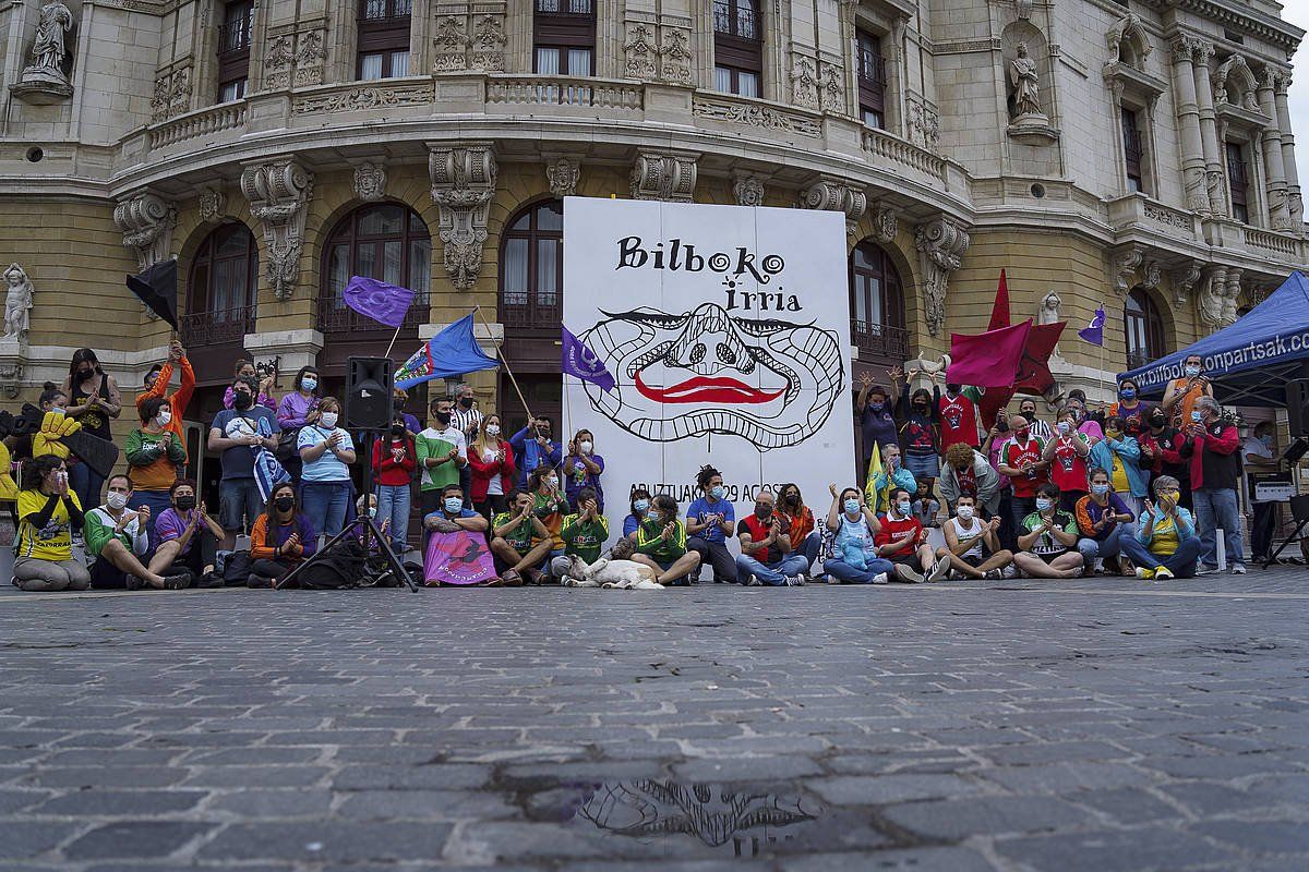 Bilboko irria aste kulturala aurkezteko agerraldia, uztailaren 8an. ARITZ LOIOLA / EFE