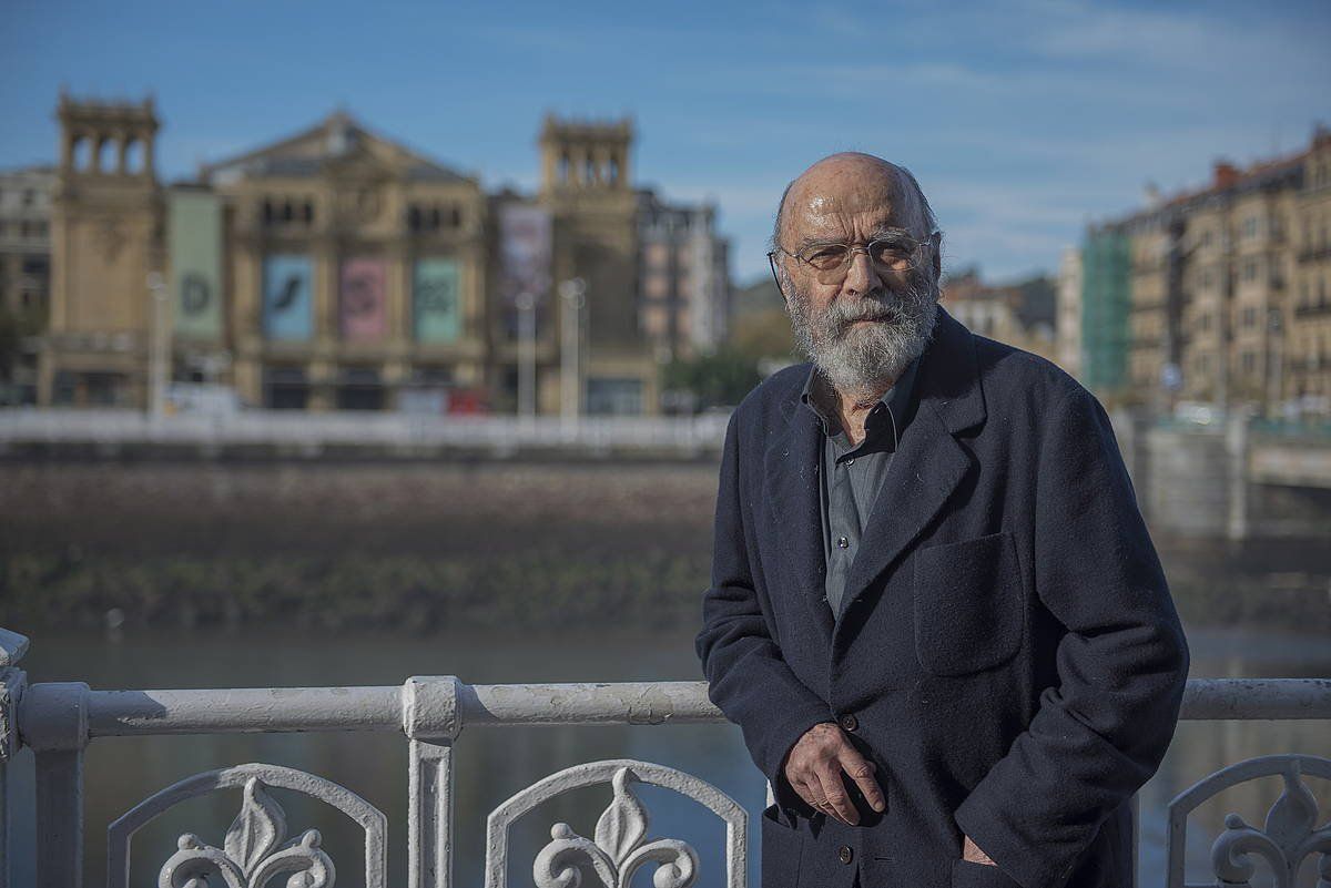 Luis de Pablo konpositorea Donostian. ANDONI CANELLADA/FOKU