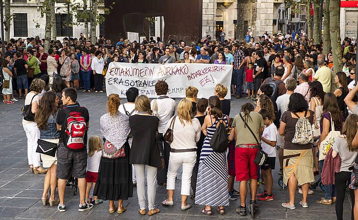 Joan den asteartean Tolosan egindako elkarretaratzea. GORKA RUBIO, ARP