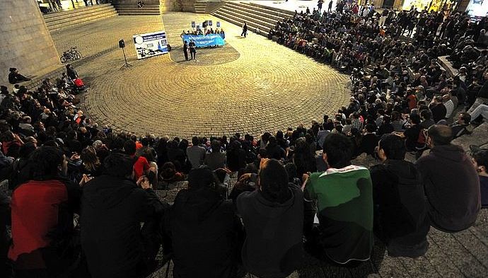 Doktrina baliogabetzearen aldeko mobilizazio bat. JUANAN RUIZ, ARP