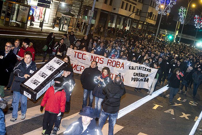 TCCko langileen protesta. I. URIZ, ARP