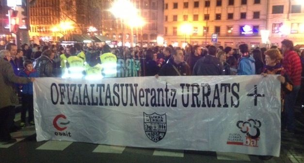 Manifestazio burua. BERRIA