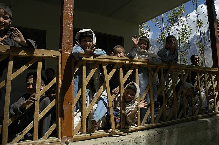 Munawar eskolako haurrak. BALTISTAN FUNDAZIOA