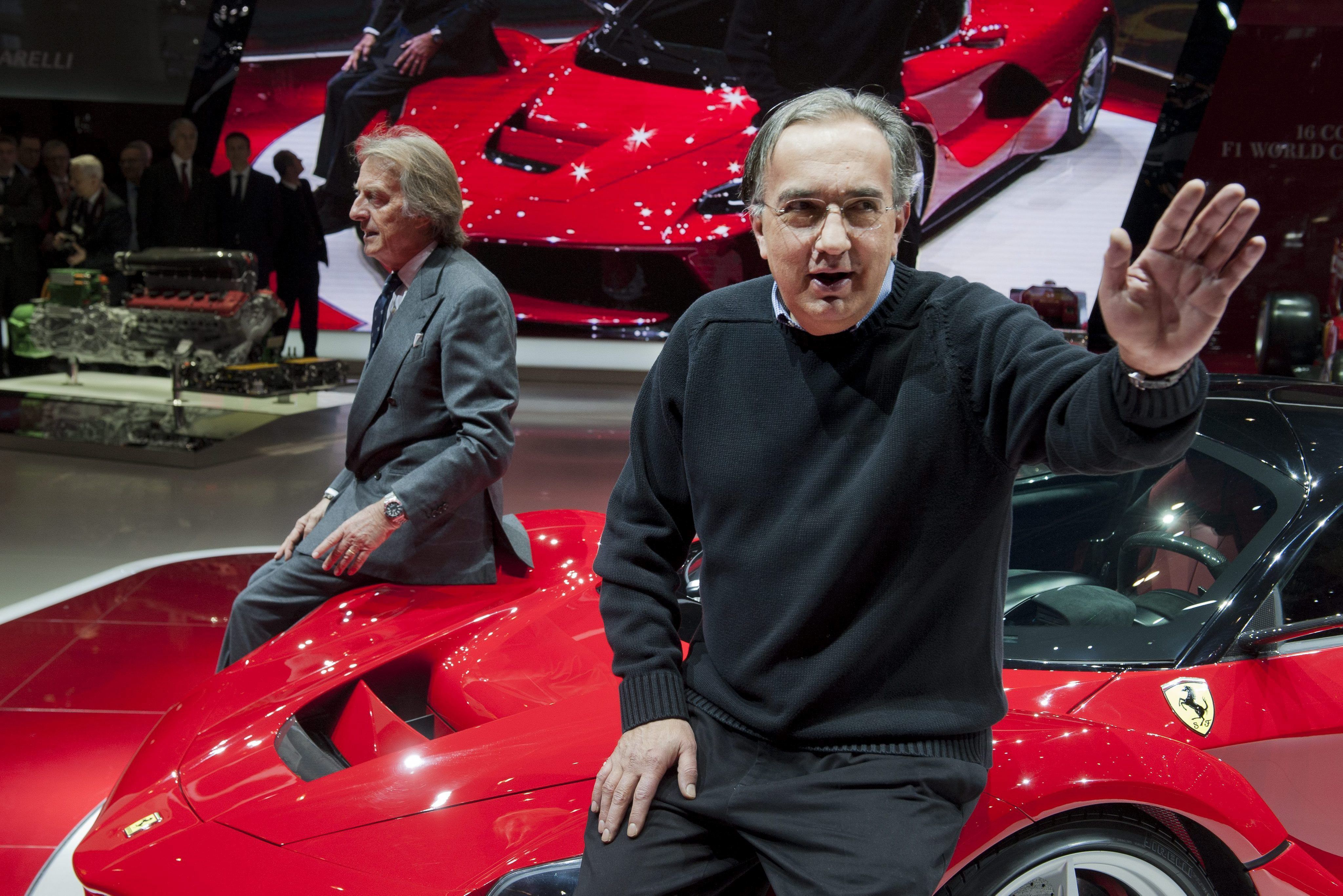 Sergio Marchionne Fiateko buruzagia, 2013ko Genevako auto azokan. SANDRO CAMPARDO / EFE