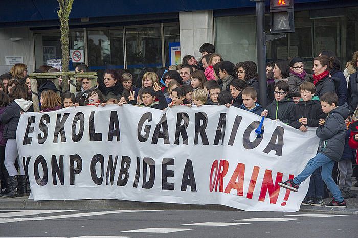 Gurasoen protesta bat. GORKA RUBIO, ARP