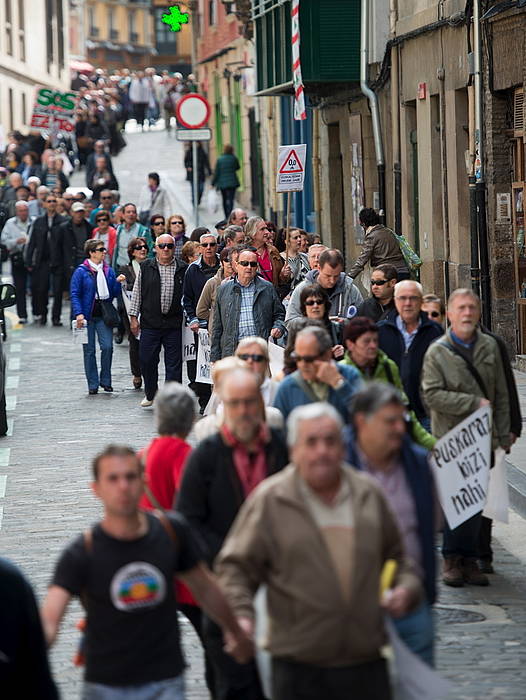 Protesta, Iruñeko kaleetan. IñIGO URIZ, ARGAZKI PRESS