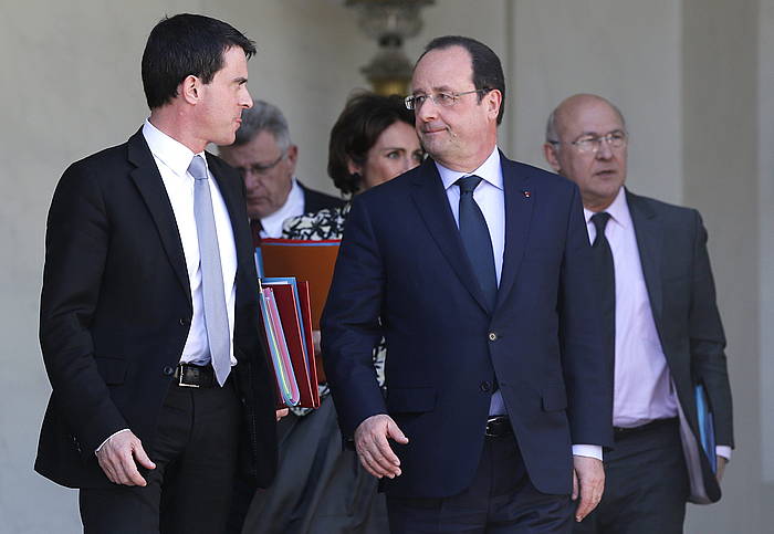 Valls eta Hollande. YOAN VALAT, EFE