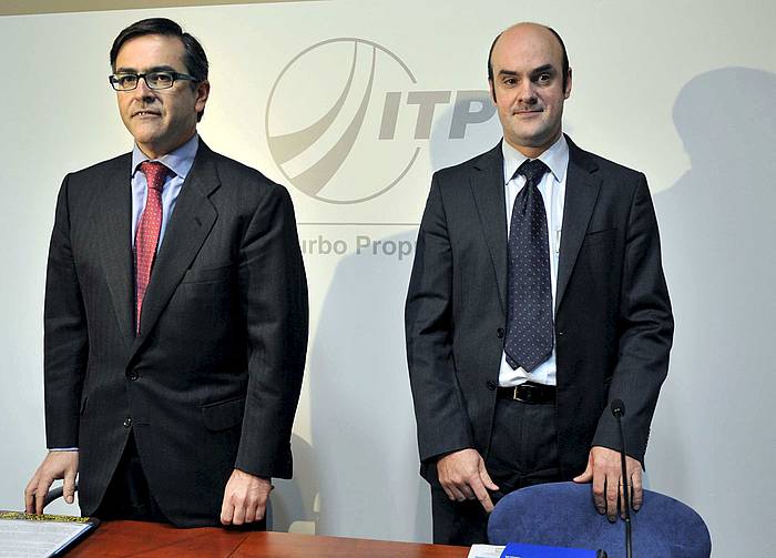 ITP enpresaren zuzendari orokorra, Ignacio Mataix (ezkerrean), artxiboko irudi batean. M. TOñA, EFE