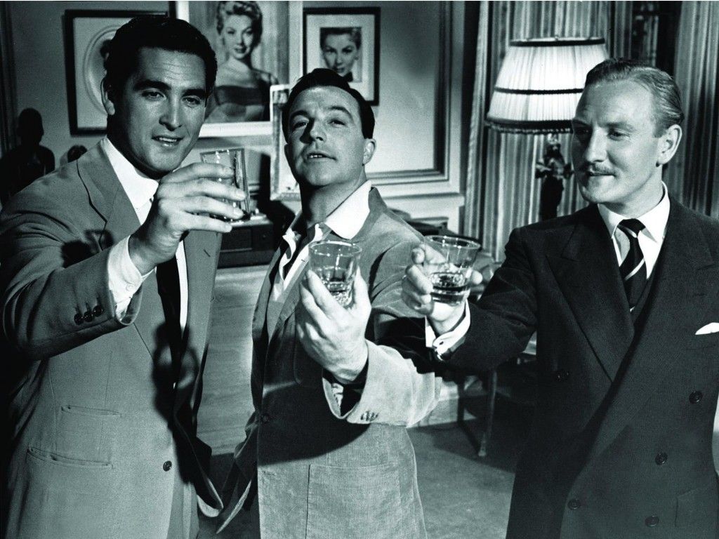 Jacques Bergerac, Gene Kelly eta Leslie Phillips, George Cukorren 'Les Girls' filmean (1957). BERRIA