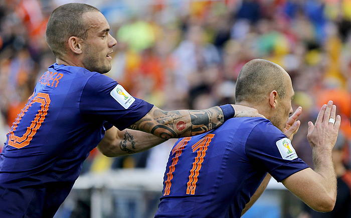 Wesley Sneijder eta Arjen Robben. ARMANDO BABANI / EFE