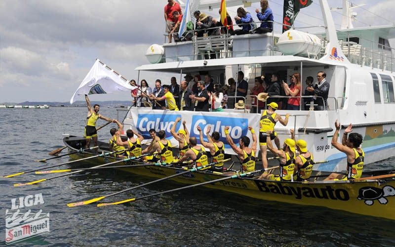 Orio garaile hirugarren estropadan. MAIDER CELADA-SAN MIGUEL LIGA