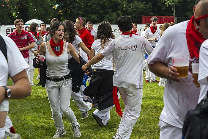 Festa giroa da nagusi Gora Iruñea gunean. LANDER FDZ ARROIABE, ARGAZKI PRESS