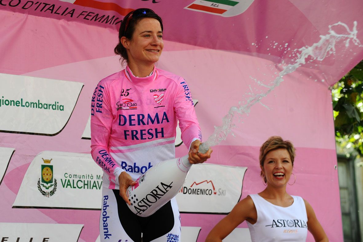 Marianne Vos, atzo, podiumean. BERRIA