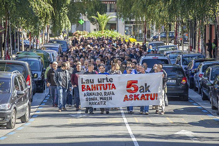 Bateragune auzikoen aldeko manifestazioa, Elgoibarren. GORKA RUBIO, ARP