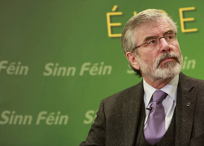 Sinn Feineko presidente Gerry Adams, artxiboko irudian. PAUL MCERLANE / EFE