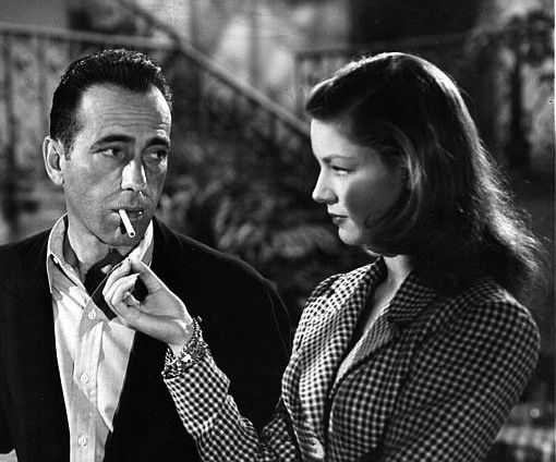 Humphrey Bogart eta Lauren Bacall aktoreak. BERRIA