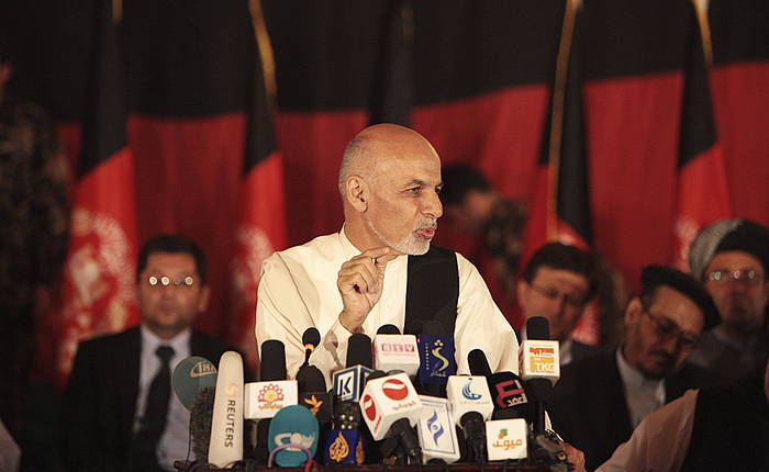 Ashraf Ghani, artxiboko irudi batean. HEDAYATULLAH AMID / EFE