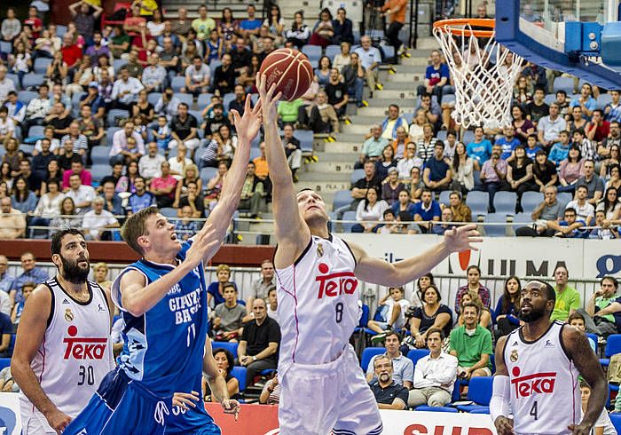 Real Madrilek bere kalitatea baliatu du Gipuzkoa Basketi gailentzeko. GORKA RUBIO / ARGAZKI PRESS