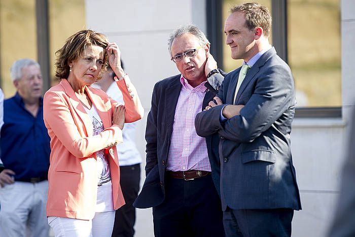 Yolanda Barcina eta Miguel Sanz, iazko ekitaldi batean. IñIGO URIZ / ARGAZKI PRESS