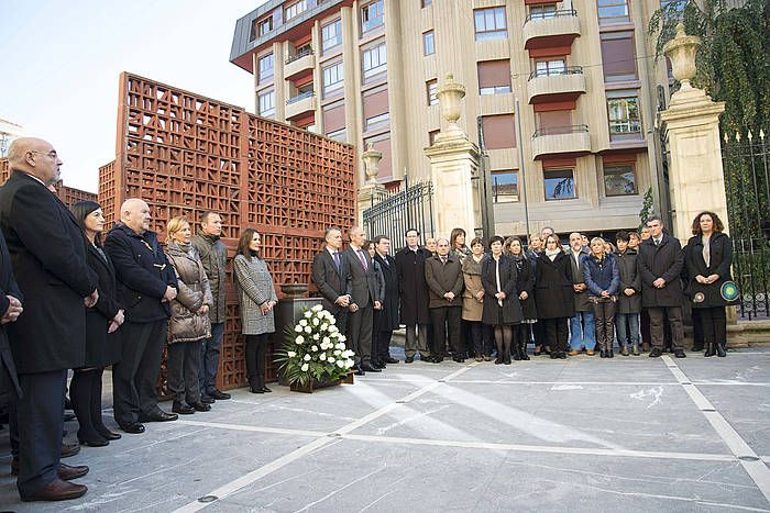 Donostiako Udalak iazko Memoriaren Egunaren harira egindako ekitaldia. JON URBE / ARGAZKI PRESS