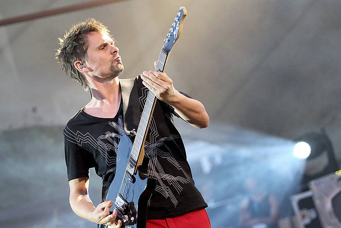 Matthew Bellamy Museko kidea, Alemanian eginiko kontzertu batean. THOMAS FREY / EFE