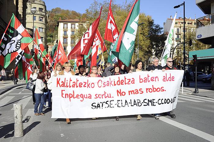 Osakidetzako langileen manifestazioa, Donostian. JON URBE, ARP