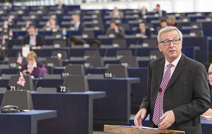 Jean Claude Juncker Europako Batzordeko presidentea. PATRICK SEEGER / EFE