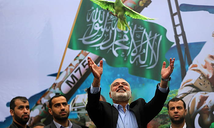 Ismail Haniyeh Hamaseko burua. MOHAMMED SABER / EFE