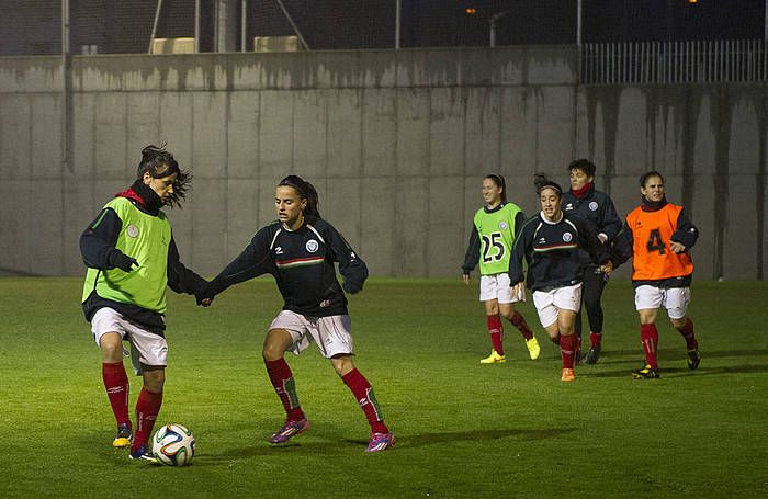 Euskal selekzioaren entrenamendua. MONIKA DEL VALLE, ARP