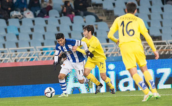 Realak Vila-realen aurka jokatu duen partida, Anoetan (2-2). GORKA RUBIO, ARGAZKI PRESS