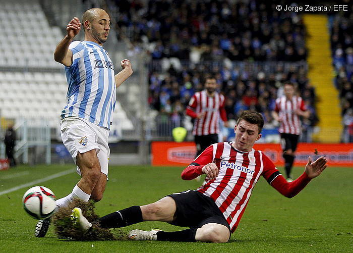 Aymeric Laporte sarrera bat egiten. J. Z. / EFE