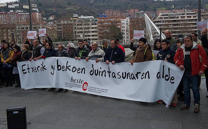 Gaur BilboBik egin duen elkarretaratzea. LUIS JAUREGIALTZO, ARGAZKI PRESS