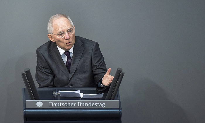 Wolfgang Schauble, Alemaniako Finantza ministroa. TIM BRAKEMEIER, EFE