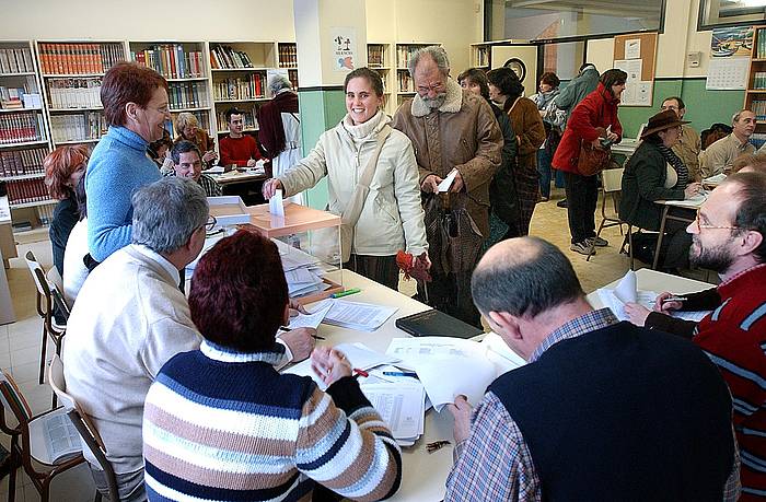 Hauteskunde sindikalak Gasteizko ikastetxe batean. JUANAN RUIZ, ARGAZKI PRESS