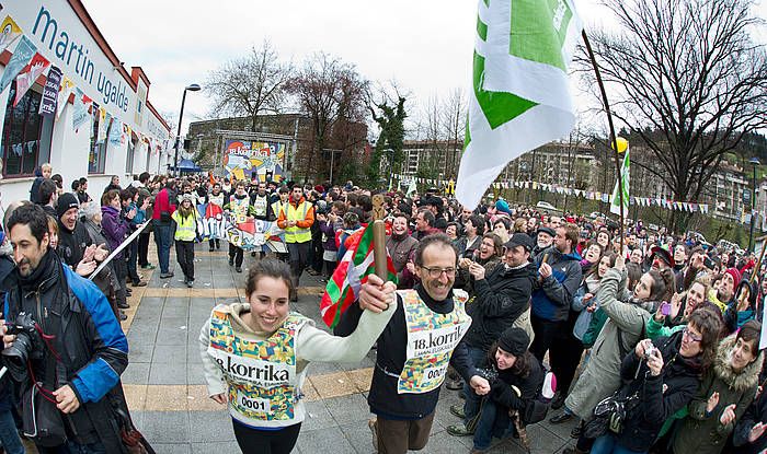 18. KORRIKAREN HASIERA MARTIN UGALDE KULTUR PARKEAN. JON  URBE, ARGAZKI PRESS