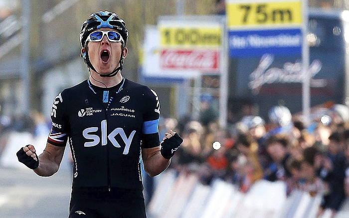 Geraint Thomas izan da garaile Belgikako klasikoan. JULIEN WARNAND / EFE