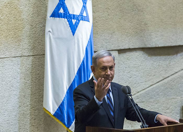 Benjamin Netanyahu, atzo, Israelgo Legebiltzarrean. JIM HOLLANDER, EFE