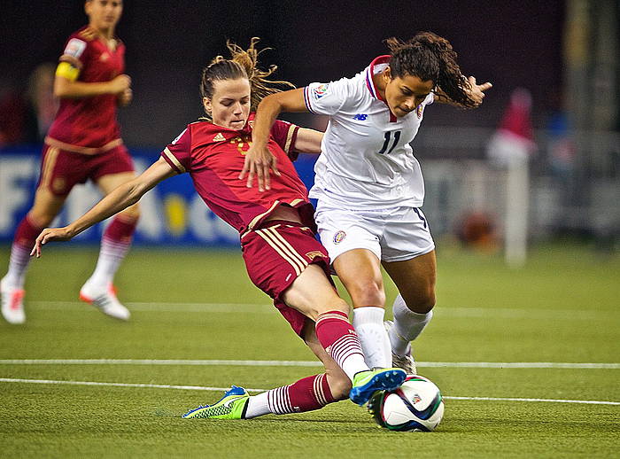 Irene Paredes Athleticekeo jokalaria, atzoko partidan. ANDRE PICHETE / EFE