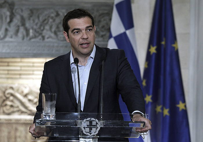 Alexis Tsipras Greziako lehen ministroa. SIMELA PANTZARTZI / EFE