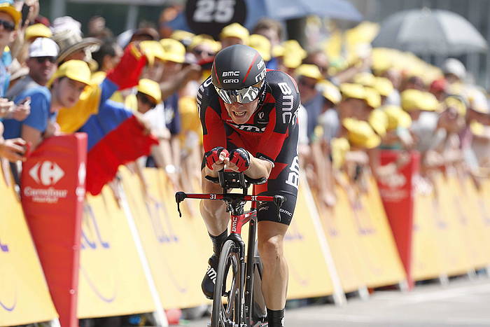 Rohan Dennis, helmugara iristen. BAS CZERWINSKI / EFE