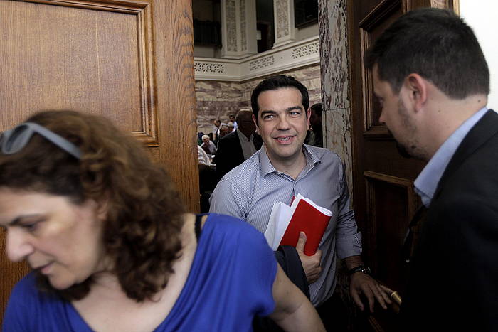 Alexis Tsipras gaur, Greziako Parlamentuan. ORESTIS PANAGIOTOU, EFE