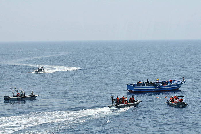 Ekainean mediterraneoan egindako erreskateetako bat. GERMANY NAVY, EFE