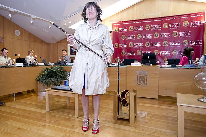 Cristina Sota, Tafallako alkate izendatu berritan, 2011n. IñIGO URIZ / ARGAZKI PRESS