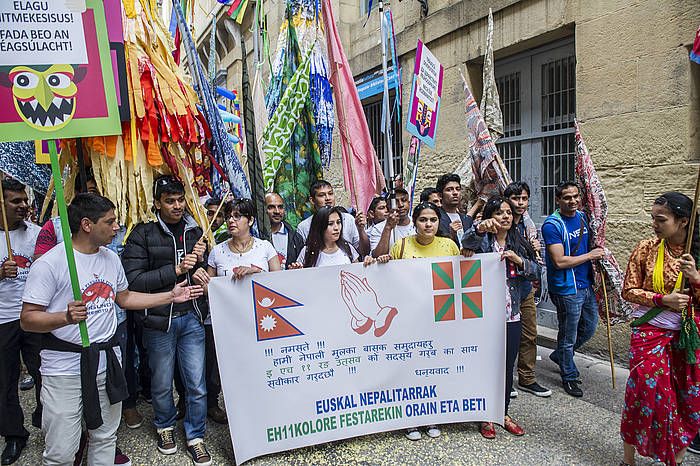 Donostian ekainean eginiko EH 11 Kolore jaialdiaren irudi bat. GORKA RUBIO, ARGAZKI PRESS