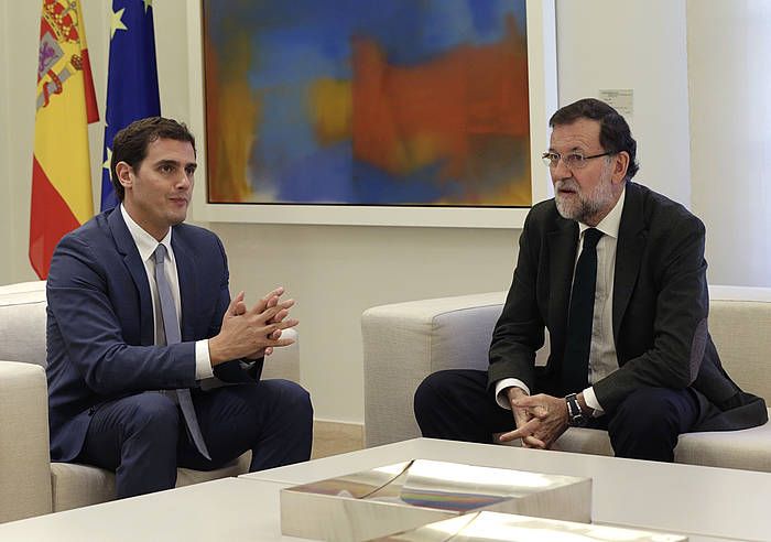 Albert Rivera eta Mariano Rajoy, Moncloan. ZIPI / EFE