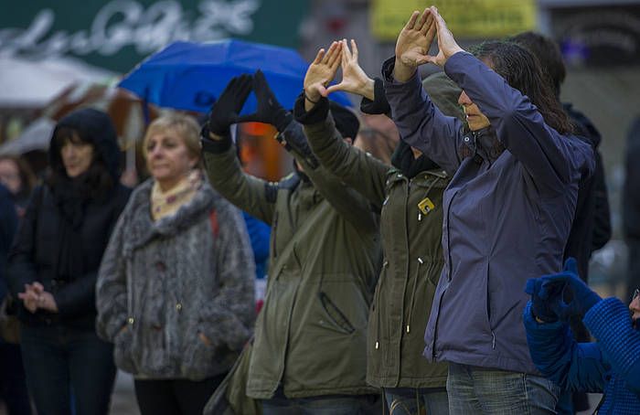 Genero indarkeriaren kontrako mobilizazio bat, Gasteizen. JUANAN RUIZ, ARGAZKI PRESS