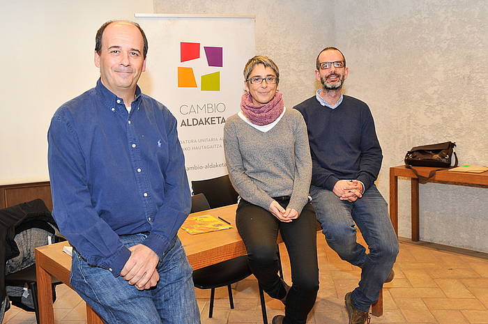 Patxi Zamora, Anika Lujan eta Iñaki Bernal. IDOIA ZABALETA / ARGAZKI PRESS