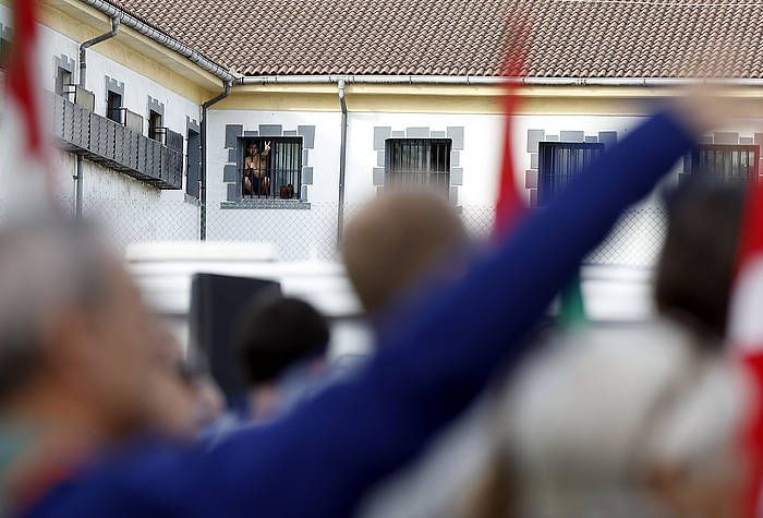 Presoen eskubideen aldeko martxa bat, Donostian, joan den abenduan. JAVIER ETXEZARRETA / EFE