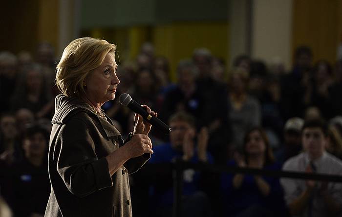 Hillary Clinton da faborito nagusia hauteskundeetan Alderdi Demokratako hautagai izateko. CJ GUNTHER / EFE