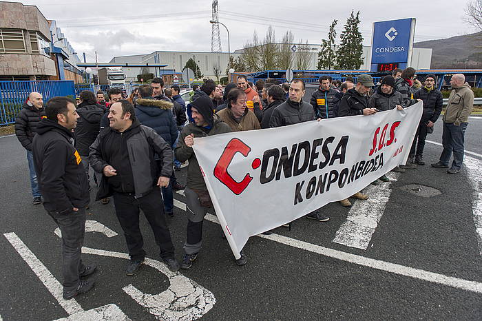 Condesako langileen elkarretaratzea. JUANAN RUIZ, ARGAZKI PRESS